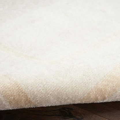 Nourison Home Nourison Essentials Ivory Gold 3' x 5' Area Rug - Easy Clean, Non Shedding, Bed Room, Living Room, Dining Room, Kitchen (3' x 5')