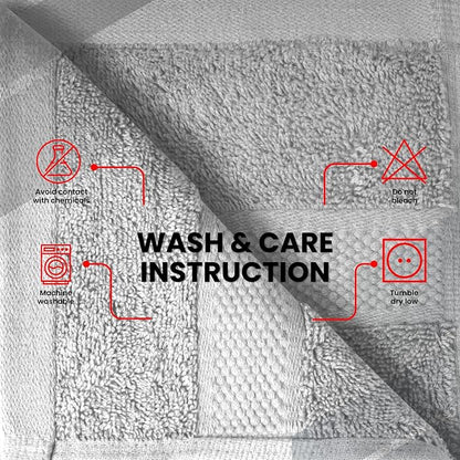 Infinitee Xclusives 100% Cotton Luxury Wash Cloths for Showering - 12 Pack | Washcloths [13x13] - Soft and Absorbent Face Towels for Bathroom Wash Clothes - Gym, Spa & Hotel Use