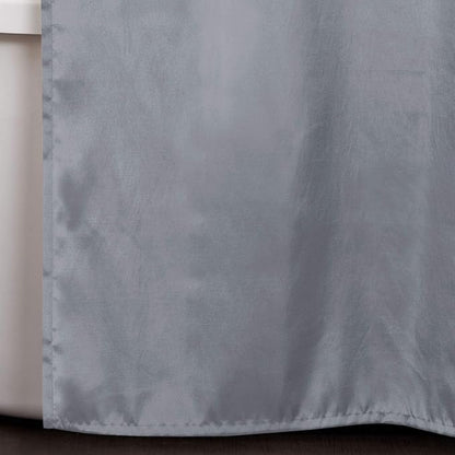Lush Decor Lillian Shower Curtain | Textured Shimmer Circle Design Bathroom, 72” x 72”, Gray