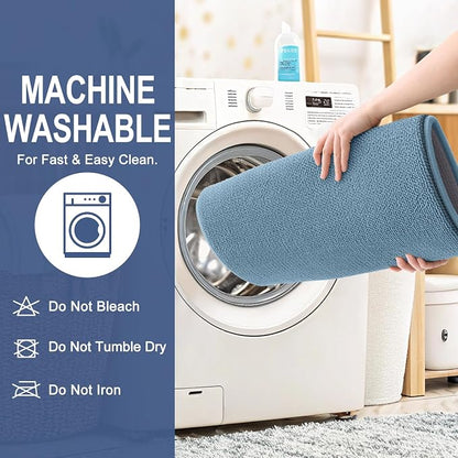 OLANLY Memory Foam Bathroom Runner Rug 40x24, Absorbent Long Mat, Airy Blue | Soft Quick Dry Bath Rugs, Non-Slip Carpet, Machine Washable Mat for Bathroom Floor, Tub and Shower, Home Decor Accessories