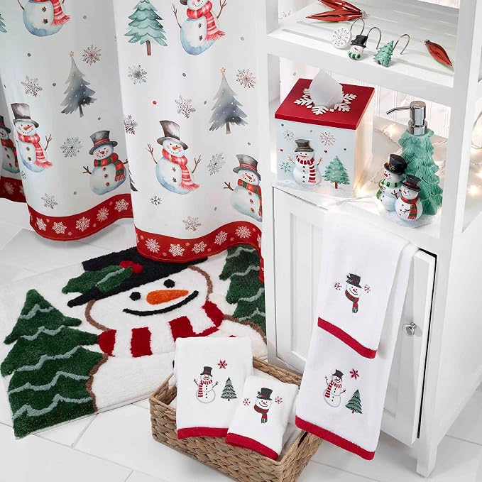 Avanti Linens - Christmas Bathroom Rug 20x30, Soft, Non-Slip & Absorbent | Christmas Design, Soft & Absorbent, Non-Slip Backing, Machine Washable, Holiday Bathroom Décor
