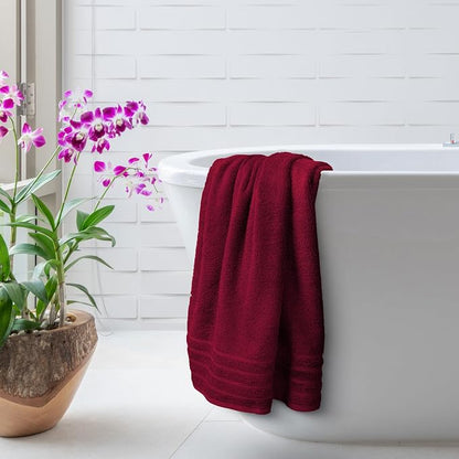 Avalon Towels Bath Towels Set of 4, Size 30 x 60 Inches - 60% Cotton, 40% Viscose Made from Bamboo, Soft and Absorbent, Thin and Quick Drying, Lightweight, Perfect for Daily Use