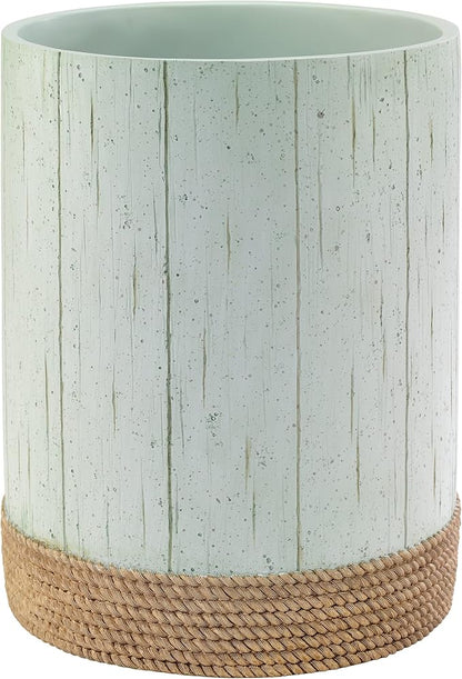 Avanti Linens - Waste Basket, Decorative Trash Can, Coastal Inspired Bathroom Decor (Beachcomber Collection)