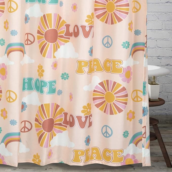 Greenland Home Fashions Fabric Sensations Shower Curtain, Stylish Bathroom Decor, Machine Washable, 72 inches x 72 inches, Cassidy