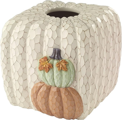 Avanti Linens - Tissue Box Cover, Fall Inspired Home Decor (Grateful Patch Collection)