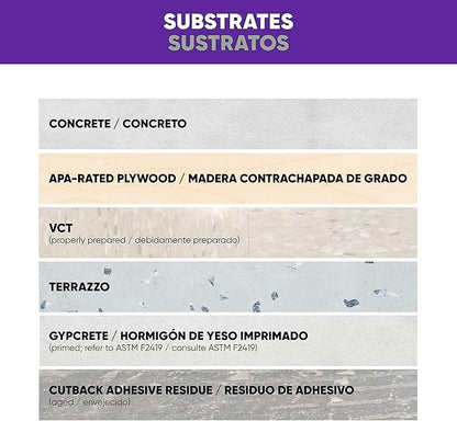 Roberts 2057-1 1 Gallon Vinyl Composition Tile (VCT) Adhesive, for Installing Vinyl-Composition or Vinyl-Asphalt