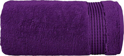 Elegant Comfort Premium Super Soft Highly Absorbent 1 Piece Oversized Bath Sheet - 40" x 80" inch, Luxurious Hotel Spa Quality 100% Turkish Cotton Extra Large Bath Towels for Adults, Purple