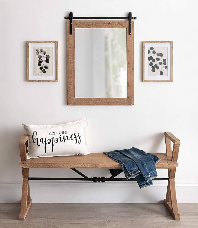 Kate and Laurel Cates Farmhouse Wall Mirror