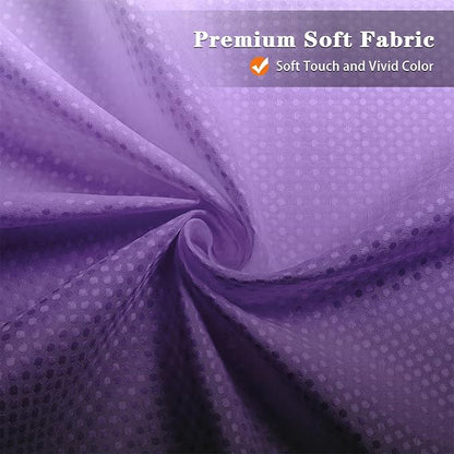 Shower Curtain Set, for Bathroom Decor 72" x 72", Ombre Lavender | Gradient Waffle Modern Waffle Textured Cloth Waterproof Matching Window Shower Curtain 36 x 30 Inches