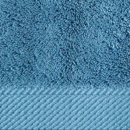SUPERIOR Egyptian Cotton Ultra Plush & Absorbent, 6 Piece Set, Denim Blue | Quick Dry, Soft Luxury Towel Set, Bath Essentials, Guest Bath, Spa, 2 Bath, 2 Hand, 2 Face Towels, Madeline Towels