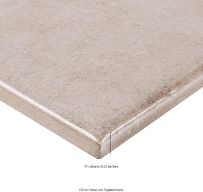 M S International Renzo Sterling Glossy Ceramic Subway Tile for Bathroom, Kitchen Backsplash, Accent Wall, and Shower - Sample