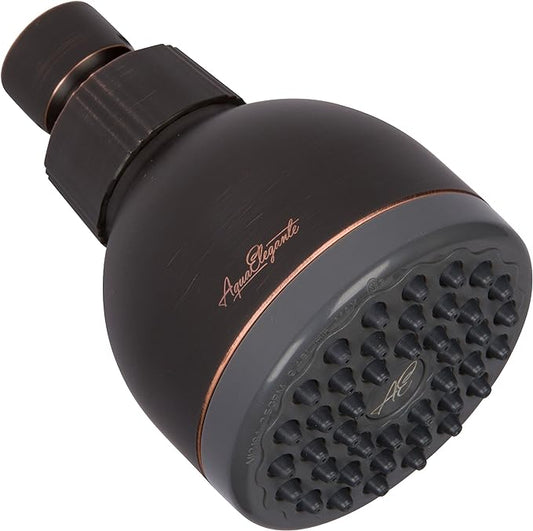 High Pressure Shower Head - 1.8 GPM - Oil-Rubbed Bronze | Best 3 Inch Wall Mount Bathroom Showerhead For Boosting Low Flow With Anti-Clog Nozzles, Adjustable Brass Ball Joint