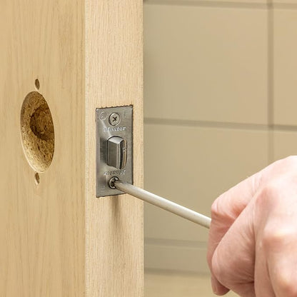 Master Lock SLCHPG26D Heavy Duty Lever Style, Grade 2 Commercial Passage Door Lock, Brushed Chrome/Chrome