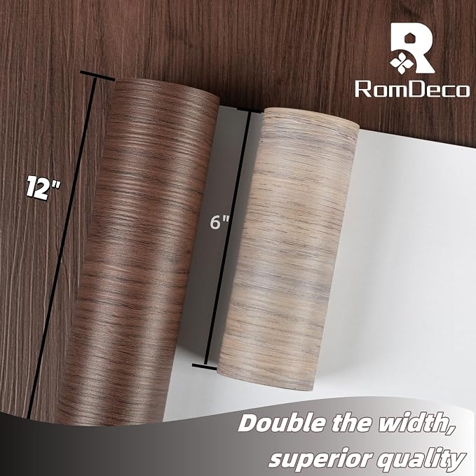 Peel and Stick Floor roll:12 * 118in Vinyl Flooring roll | waterproof,self-adhesive floor tile sticker for bathroom/kitchen/bedroom/livingroom/hallway(walnut brown)