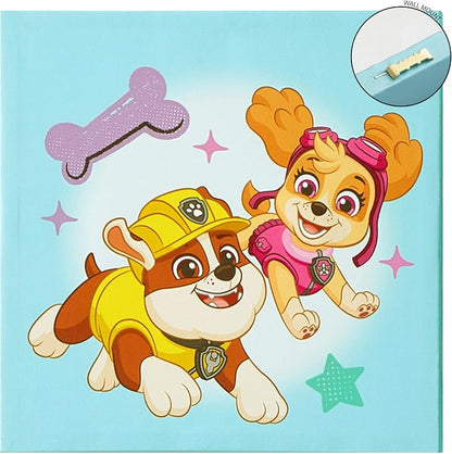 Nickelodeon Paw Patrol 4 Pack Square Canvas Wall Art Set, 11''x11'' each