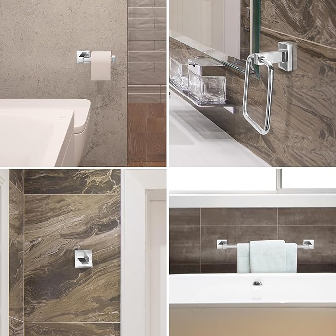 Globe Electric 51368 Finn Bath Set, Polished Chrome