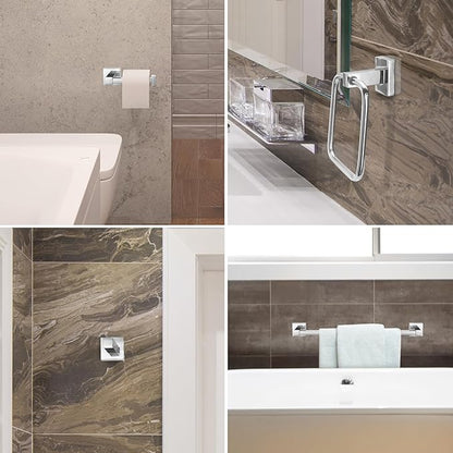 Globe Electric 51368 Finn Bath Set, Polished Chrome