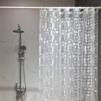 Shower Curtain Liner, 100% Waterproof Peva Shower Curtains with 3 Duty Heavy Bottom Magnets and 12 Rust Proof Grommets, 72x72 Weighted Shower Liner for Shower Stall, Bathtubs