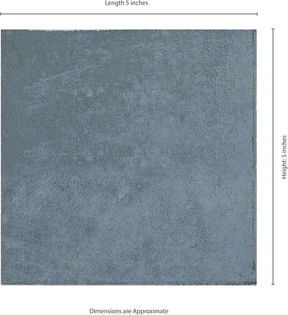 MSI Renzo Denim 5 Inch x 5 Inch Glossy Ceramic Square Wall Tile for Bathroom, Kitchen Backsplash, Accent Wall, and Shower