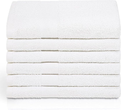 Simpli-Magic 79404 Bath Towels, White, 25x50 Inches Towels for Pool, Spa, and Gym Lightweight and Highly Absorbent Quick Drying Towels, 25 in x 50 in