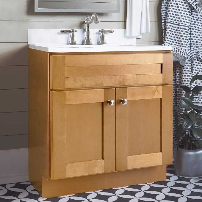 Design House Brookings Bathroom Vanity, 30", Modern Birch | Freestanding, Contemporary/Modern, Wood, Bath, 214544