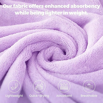 Towel Robe for Women – Soft Absorbent Kimono Bathrobe, Quick-Dry Spa Shower & Hotel Use