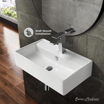 Swiss Madison SM-WS318 Claire Ceramic Wall Hung Sink