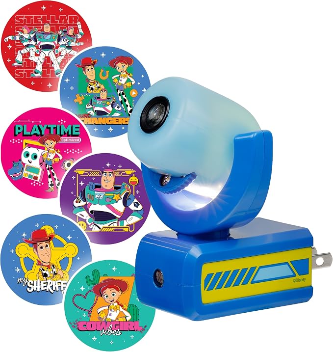 Projectables Toy Story Night Light with Dusk to Dawn Sensor | Plug In Night Light for Kids Room, Nursery, and Children's Bedroom, Toy Story Room Décor, UL Certified, Energy Efficient