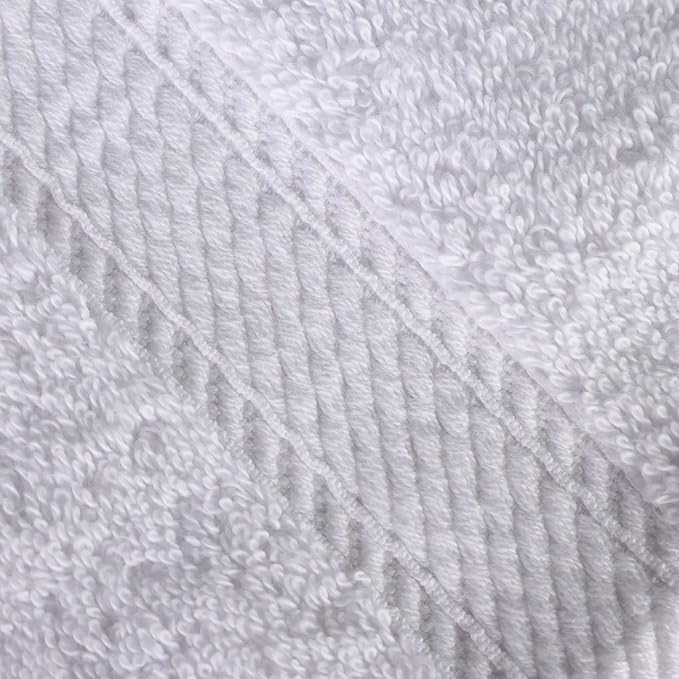 SUPERIOR Egyptian Cotton Pile Heavyweight Bath Sheet, 2 Piece Set, White | Highly Absorbent, Ultra Soft Luxury 800 GSM Towel Set for Bathroom, Shower, Hotel Essentials Oversize Plush Madeline Towels