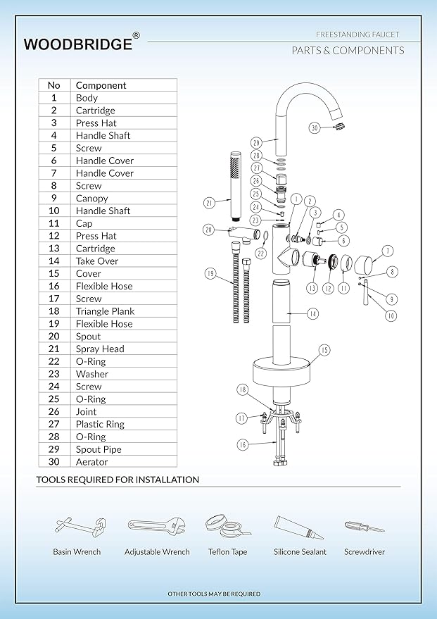 WOODBRIDGE B BathTub Faucet, F-0001 Brushed Nickel