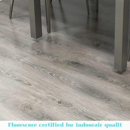 Lareko 108 Sq.Ft,Wood Peel and Stick Floor Tiles,72 Pack Grey Vinyl Flooring (No Adhesive Residue) 36"×6" Waterproof and Non-Slip Laminate Flooring for Renters Bathroom, Living Room(Smoke Grey