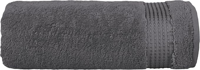 Elegant Comfort Premium Turkish Cotton 1 Piece Jumbo Bath Towel - 35 x 70 inch, Luxurious Hotel Spa Quality 100% Turkish Cotton Large Bath Towel - Highly Absorbent - Soft Bathroom Towel, Gray