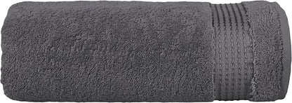 Elegant Comfort Premium Turkish Cotton 1 Piece Jumbo Bath Towel - 35 x 70 inch, Luxurious Hotel Spa Quality 100% Turkish Cotton Large Bath Towel - Highly Absorbent - Soft Bathroom Towel, Gray
