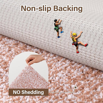 60x24 Long Bathroom Rugs Washable Non Slip, Pink Bath Mat for Bathroom Floor Tub, Soft Absorbent Quick Dry Mats for Shower, Bathtub,Home Decor