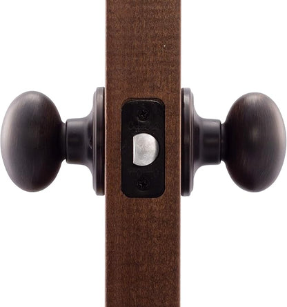 Copper Creek EK2020TB Egg Door Knob, Passage Function, 1 Pack, in Tuscan Bronze
