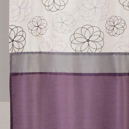 Lush Decor Covina Shower Curtain, Purple 72 inches wide x 72 inches long