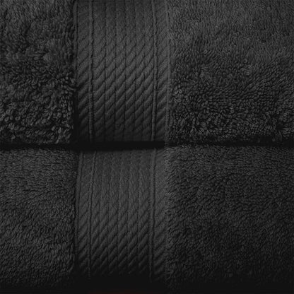 Superior Egyptian Cotton Ultra Plush & Absorbent, 10 Piece Set, Black | Quick Dry, Soft Luxury Towel Set, Bath Essentials, Guest Bath, Spa, 2 Bath, 4 Hand, 4 Face Towels, Madeline Towels