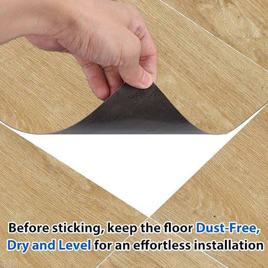 40 Sheet Vinyl Flooring 12x12 Peel and Stick Floor Tile Waterproof Clearance Vinyl Floor Tiles Light Wood Self Adhesive Floor Tiles Sticky Laminate Flooring for Bathroom Kitchen Basement RV