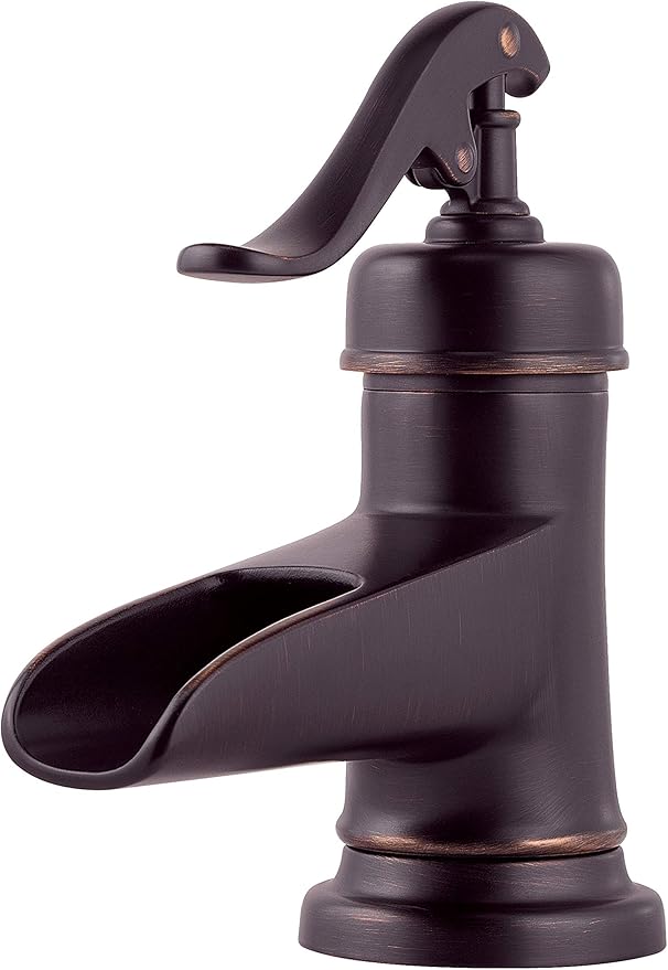 Pfister LF-M42-YPYY Ashfield Single Control 4" Centerset Bathroom Faucet in Tuscan Bronze, 1.2gpm