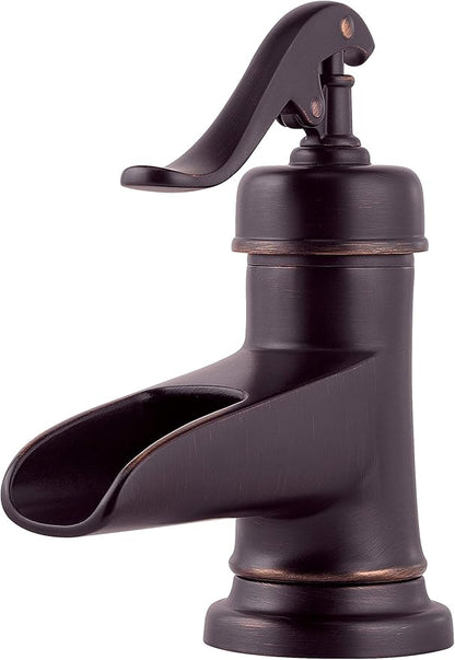 Pfister LF-M42-YPYY Ashfield Single Control 4" Centerset Bathroom Faucet in Tuscan Bronze, 1.2gpm