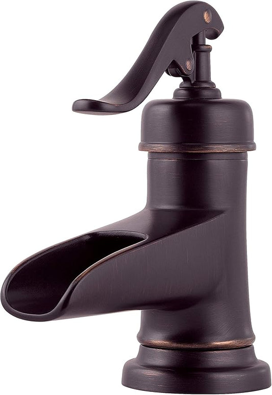 Pfister LF-M42-YPYY Ashfield Single Control 4" Centerset Bathroom Faucet in Tuscan Bronze, 1.2gpm
