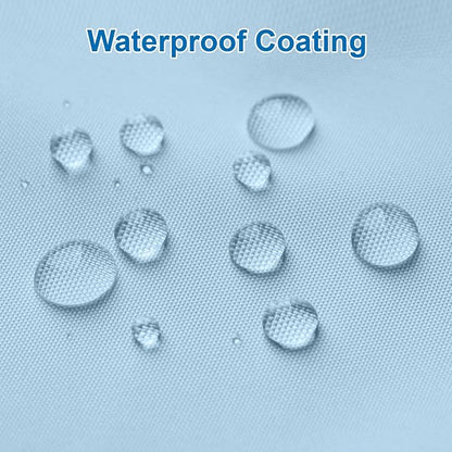 Amazer Baby Blue Shower Liner Cloth Waterproof, Soft Baby Blue Shower Curtain Liner Fabric with Weighted Stones, Washable Shower Curtain and Liner 2-in-1, 12 Grommet Holes, 72 x 72 Inches