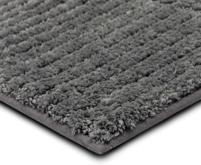 Mohawk Home Sanctuary Casual Solid Gray 1' 5" X 2' Bath Mat Perfect for Bathroom