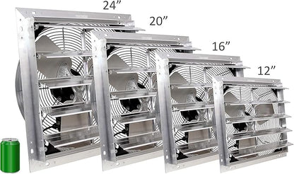 VES SF-20000-01 Shutter Mount Exhaust Fan,115V,20"