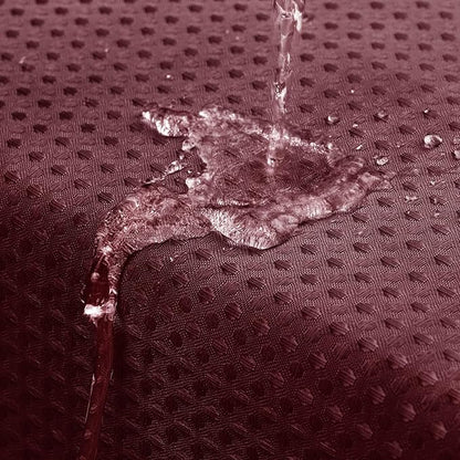 MitoVilla Burgundy Shower Curtain 72 x 78, Wine Red Long Waffle Fabric Shower Curtains for Modern Luxury Bathroom Decor, Heavy Duty Hotel Cloth Shower Curtains 78 inch Long