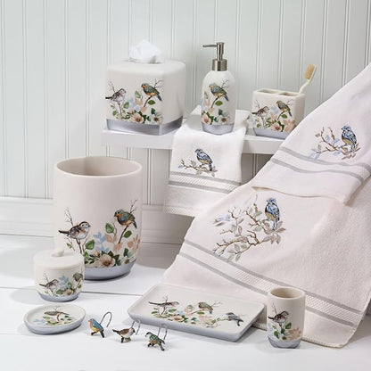 Avanti Linens - Toothbrush Holder, Countertop Accessories, Nature Inspired Bathroom Decor (Love Nest Collection)