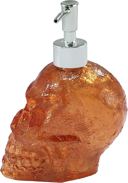 Avanti Linens - Soap Dispenser/Lotion Pump, Guest Bathroom Essentials, Light Up Skull Bath Decor (Halloween Collection)