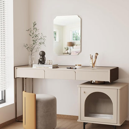 18x24 Inch Bathroom Mirrors for Over Sink, Frameless Mirrors for Wall | Beveled Bathroom Mirror, Bathroom Vanity Mirror for Bedroom Living Room Entryway Home Decor
