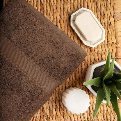 Superior Egyptian Cotton Ultra Plush & Absorbent, 10 Piece Set, Chocolate | Quick Dry, Soft Luxury Towel Set, Bath Essentials, Guest Bath, Spa, 2 Bath, 4 Hand, 4 Face Towels, Madeline Towels