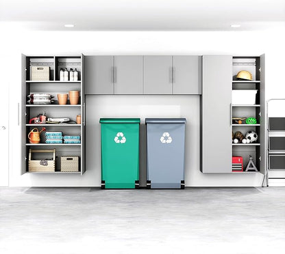 Prepac's HangUps Upper Storage Cabinet - Elegant and Spacious Wall Cabinets to Maximize Your Storage, 36" Size, Classic Light Gray Finish
